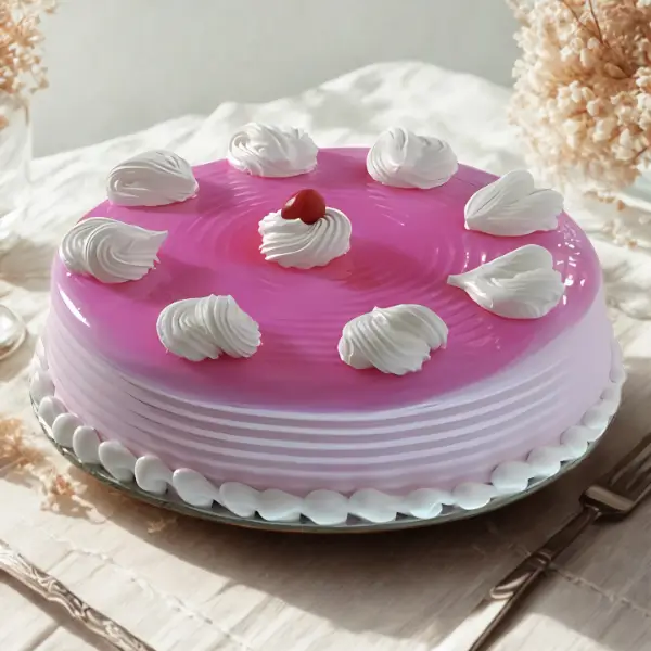 Eggless Strawberry Mini