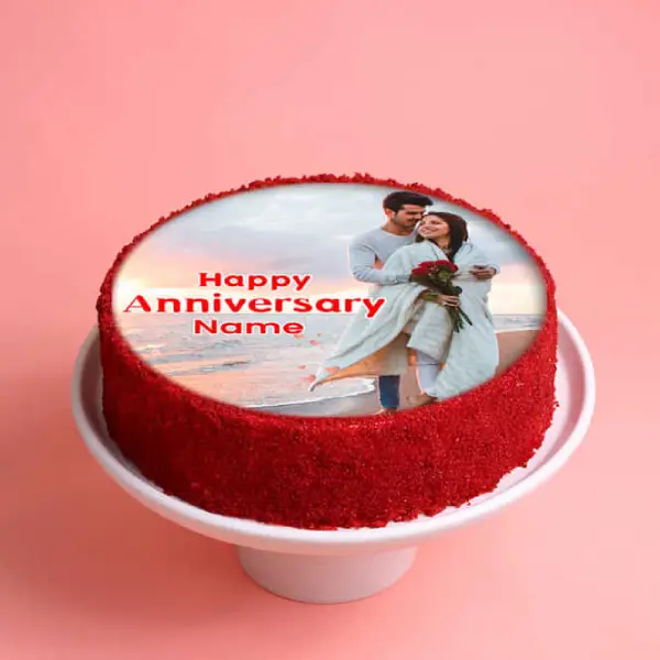 Red Velvet Photo Cake