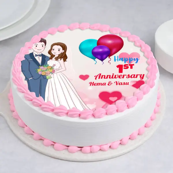 First Anniversary Theme Cake