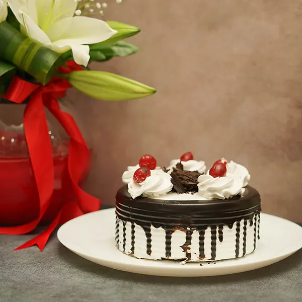 Deep Rosy Emotions with Black Forest Cake