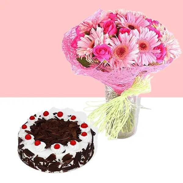 Mother's Day Blooms with Cake