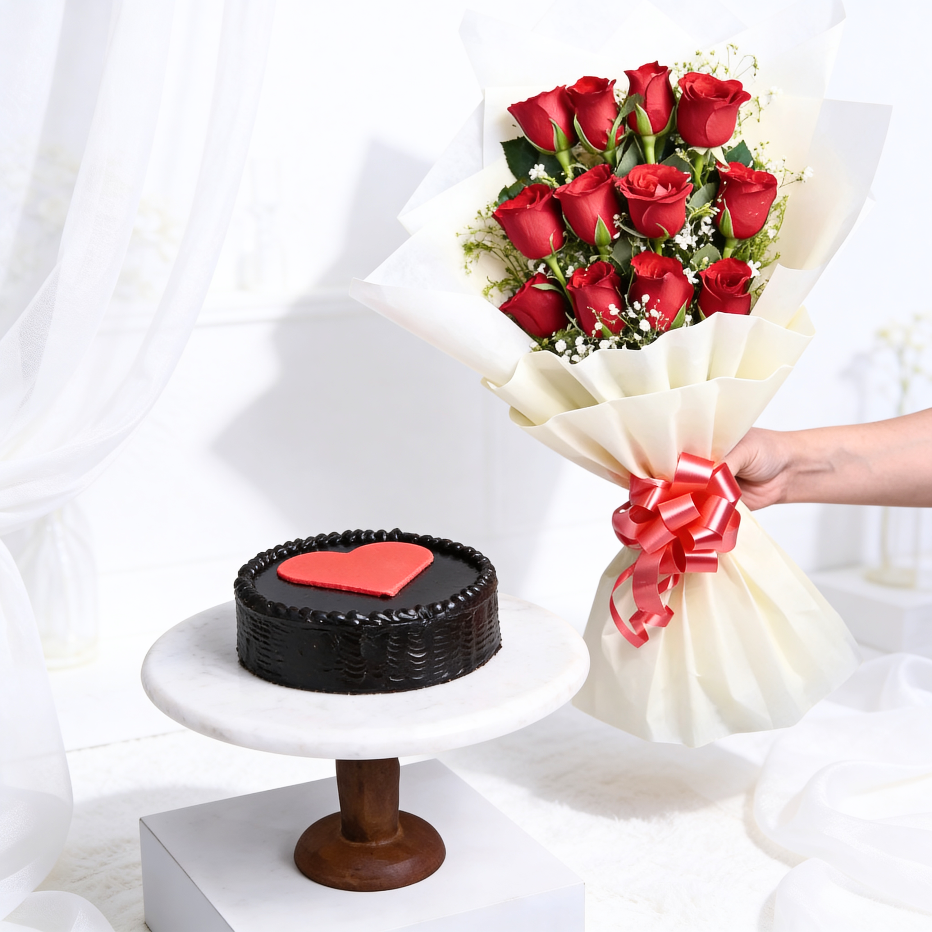 Love Delight with Chocolate Cake
