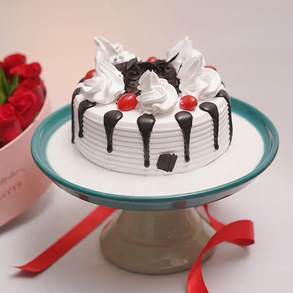 Cute Heart with Black Forest Cake