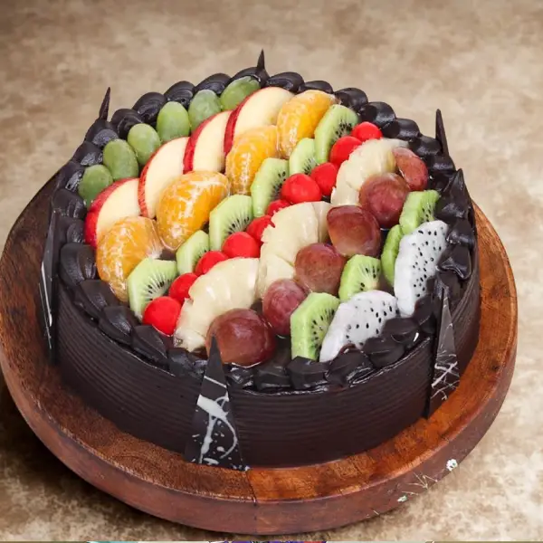 Fruit-Filled Choco Cake