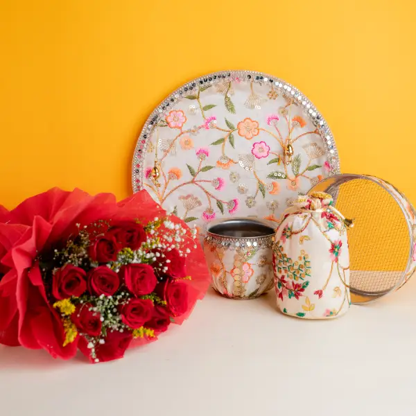 Karwa Chauth Set With Roses