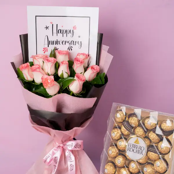 Anniversary Choco Rose Bliss