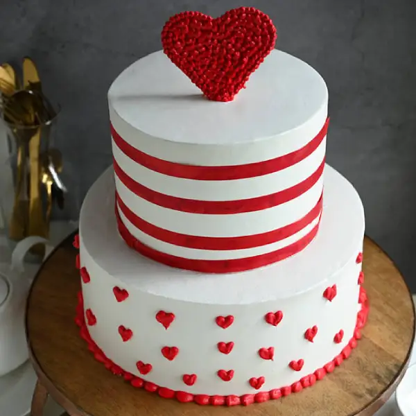Heart Love Tier Cake