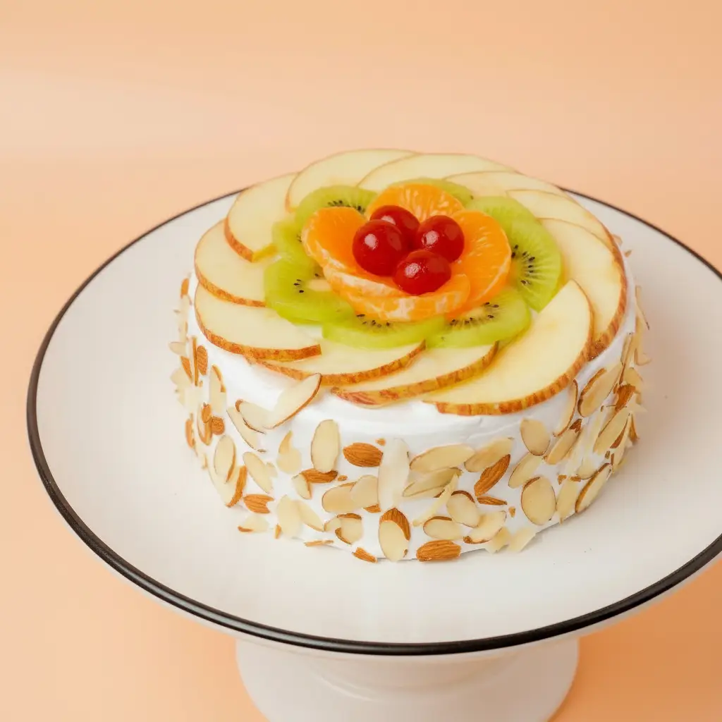 Fresh Fruit Cake Half Kg