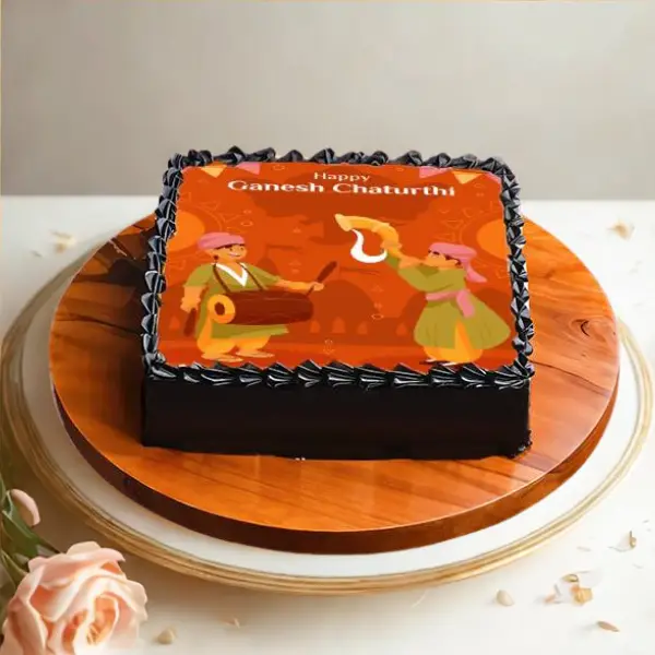Ganesh Chaturthi Choco Cake