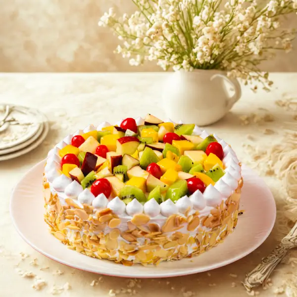 Fresh Fruits Cake