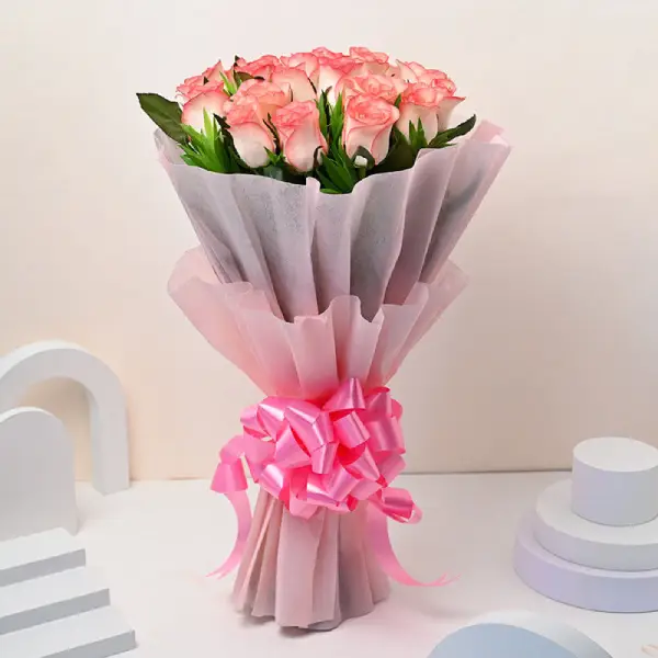 Pink Pearl Roses and Cake Pink Pearl Roses and Cake