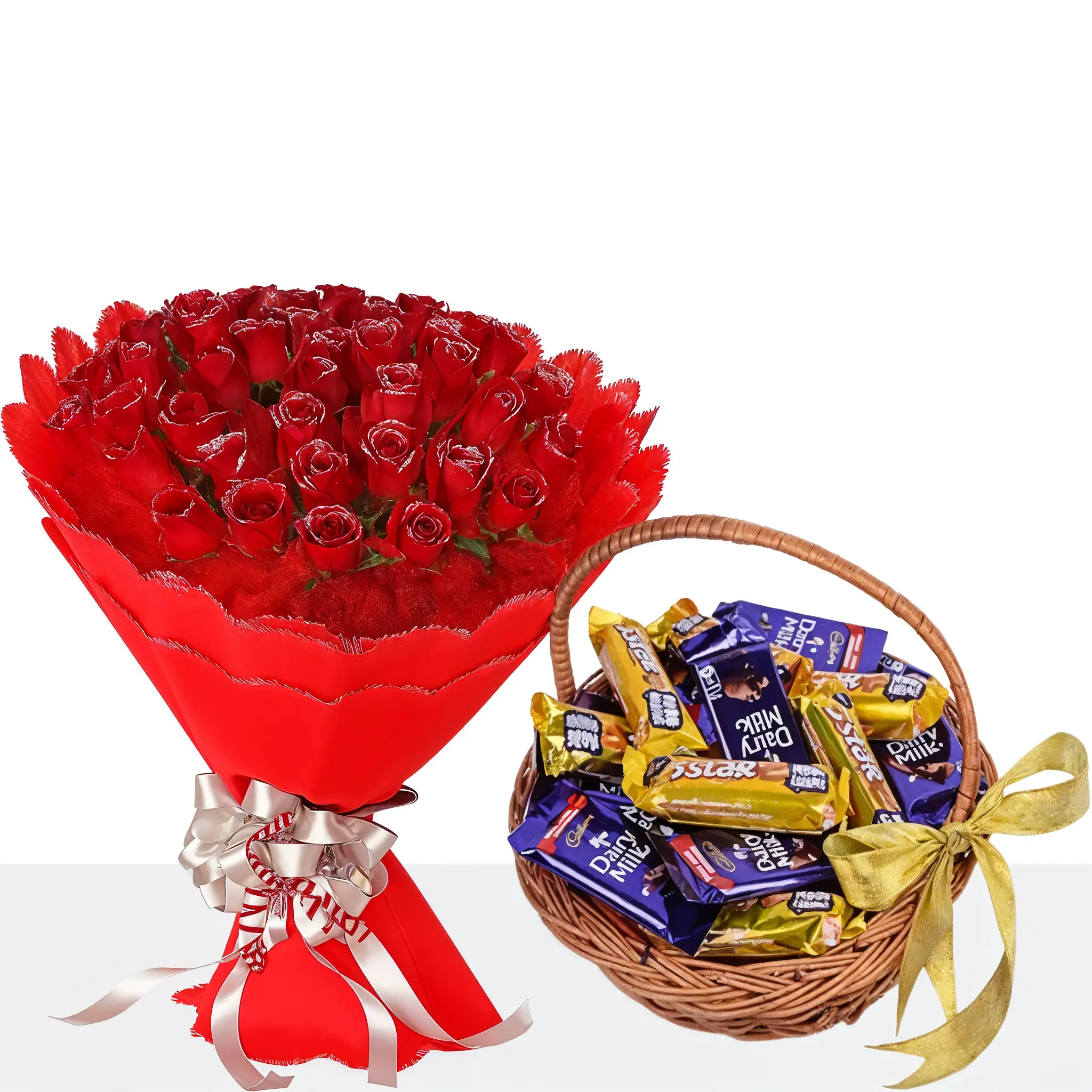 Awesome Red+Mix Chocolates Basket