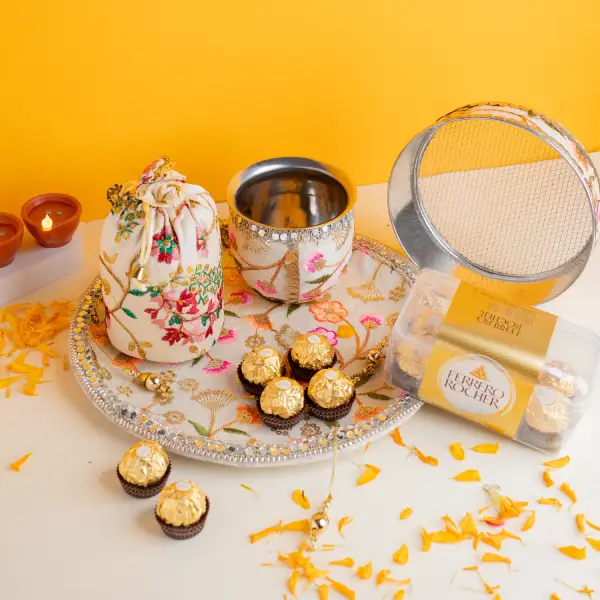 Ferrero Rocher With Chauth Kit Ferrero Rocher With Chauth Kit