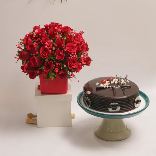 Love Delight with Chocolate Cake