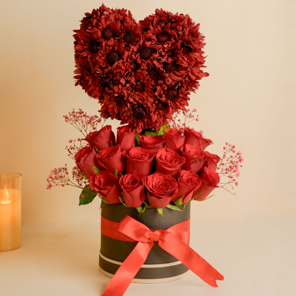 Crimson Heart Bloom Box