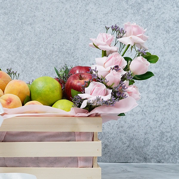 Lush Floral Fruit Box