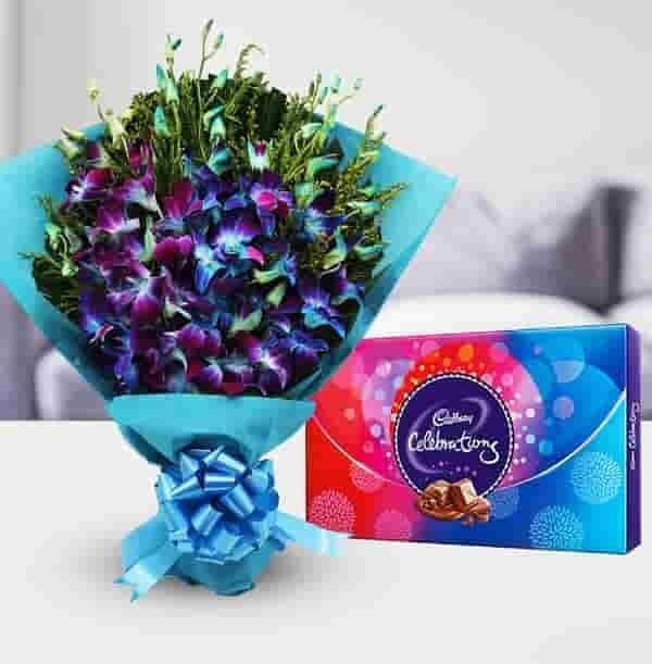 Gorgeous Orchids with Cadbury Celebrations
