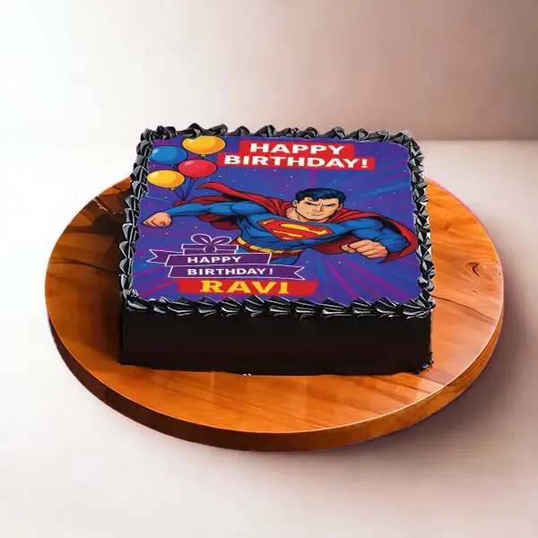Superman Birthday Cake