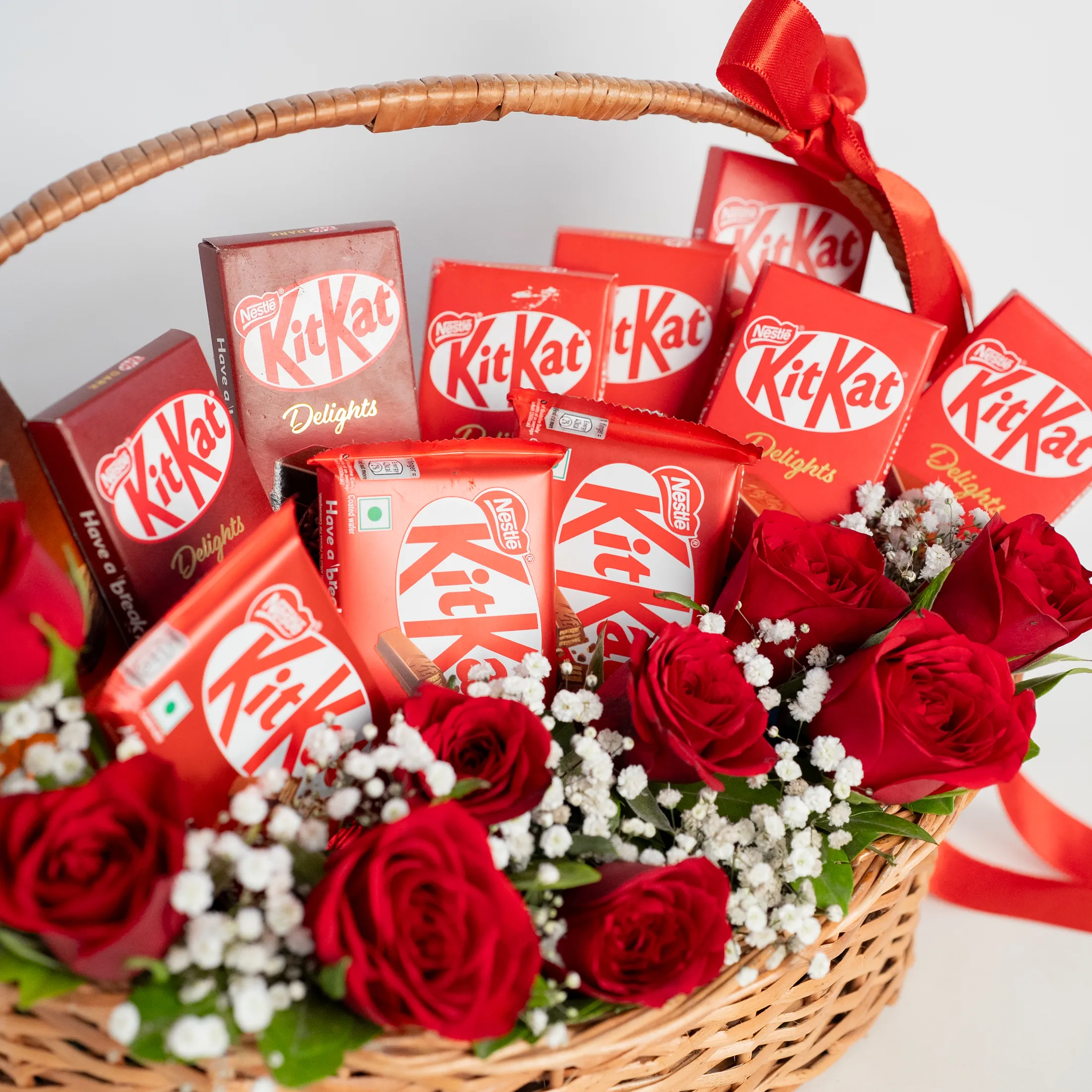 Red Elegance Choco Basket Red Elegance Choco Basket