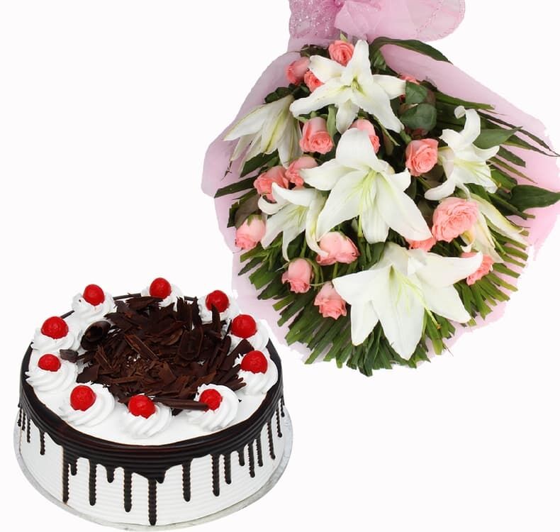 Love Burst with Black Forest Cake