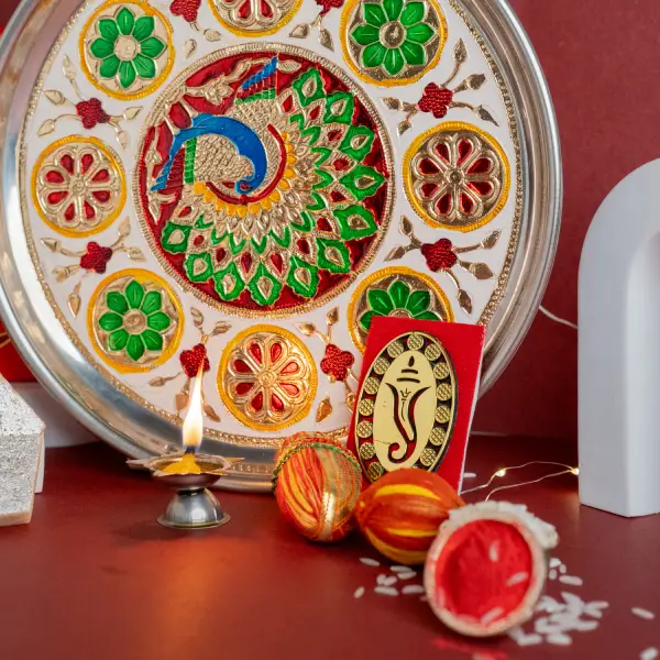 Colorful Thali With Cadbury Celebration