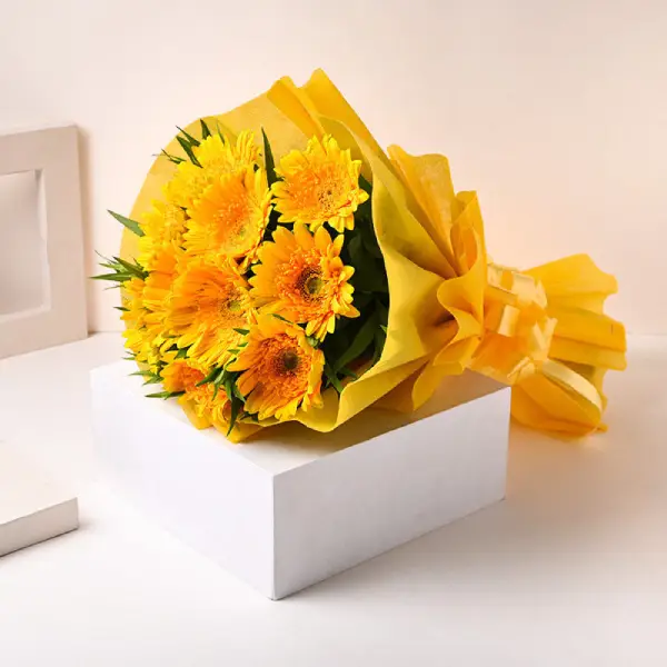 Sun Gerberas With Chocolates