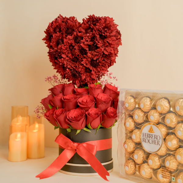 Red Floral Chocolate