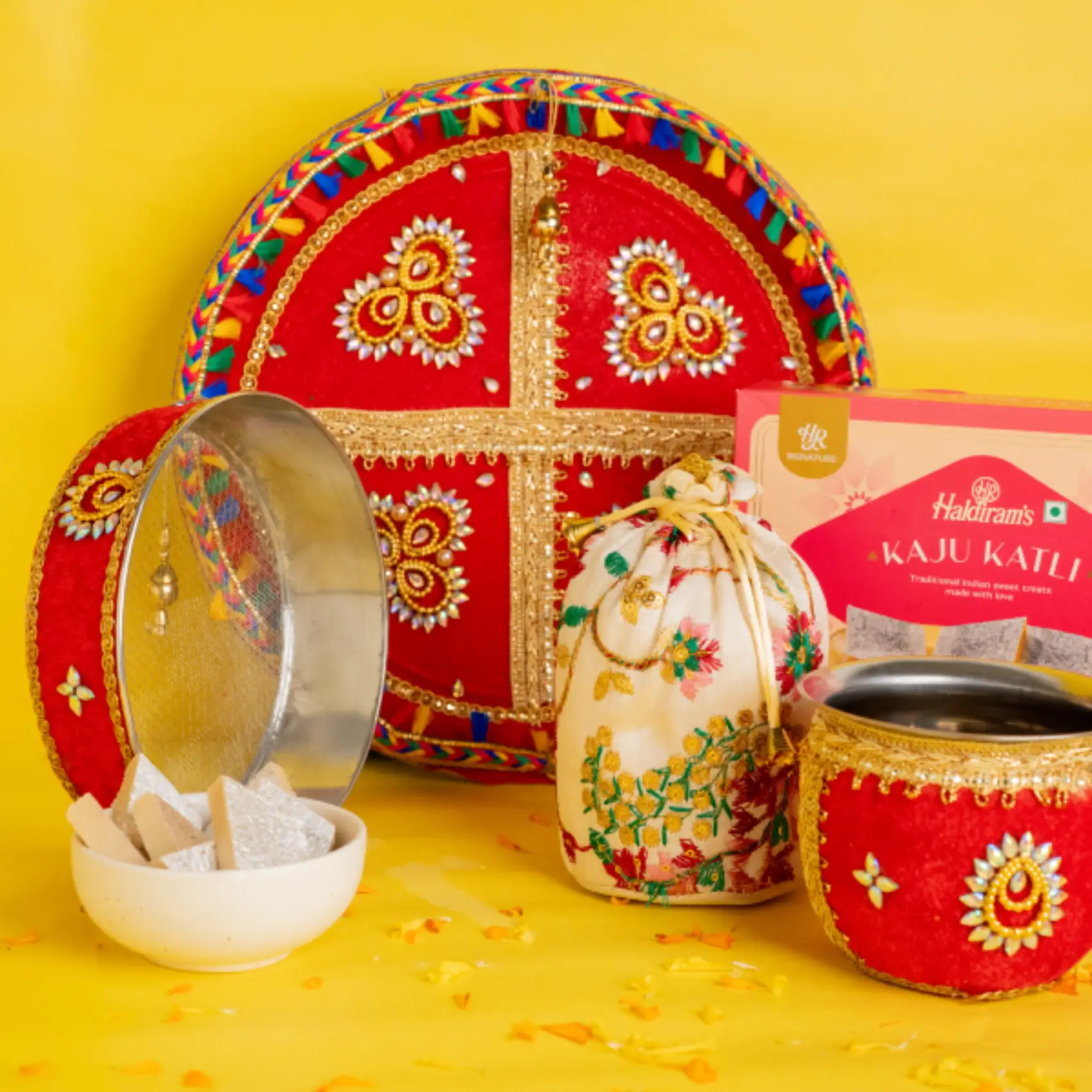 Kaju Katli Karwa Chauth Set