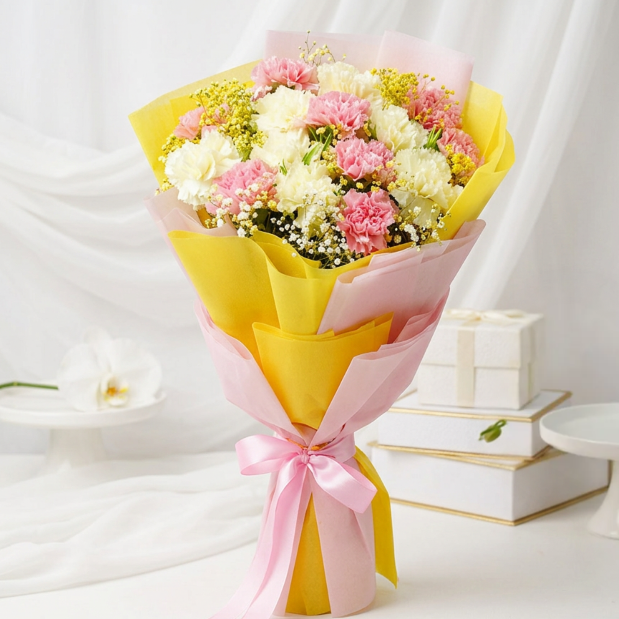 Sunny Blush Bouquet