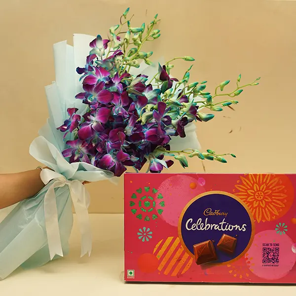 Gorgeous Orchids with Cadbury Celebrations