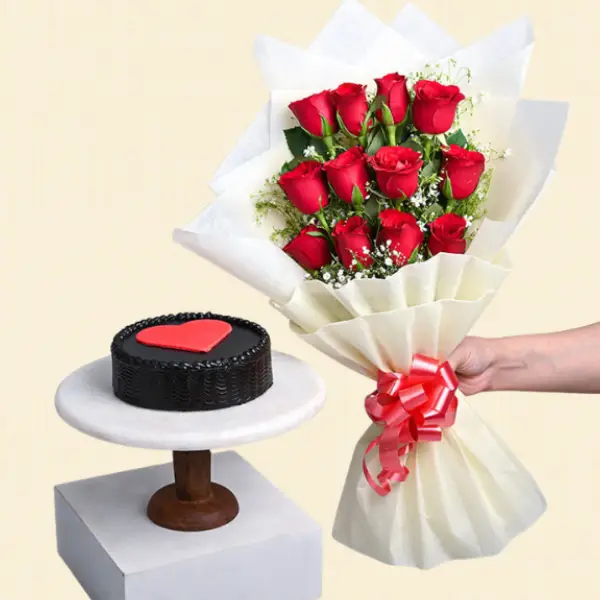 Love Delight with Chocolate Cake