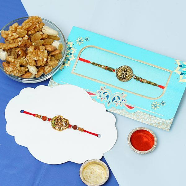 Meenakari Rakhi & Dry Fruits Mini