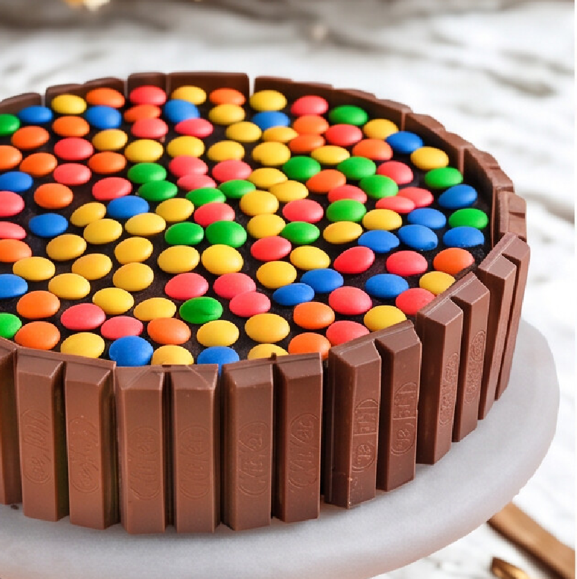 Kitkat Gems Cake
