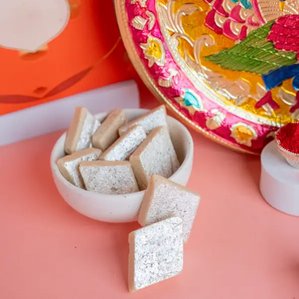 Bhai Dooj Delight WIth  Kaju Katli