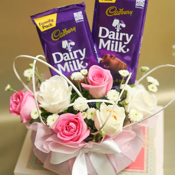 Dairy Milk Rose Vase