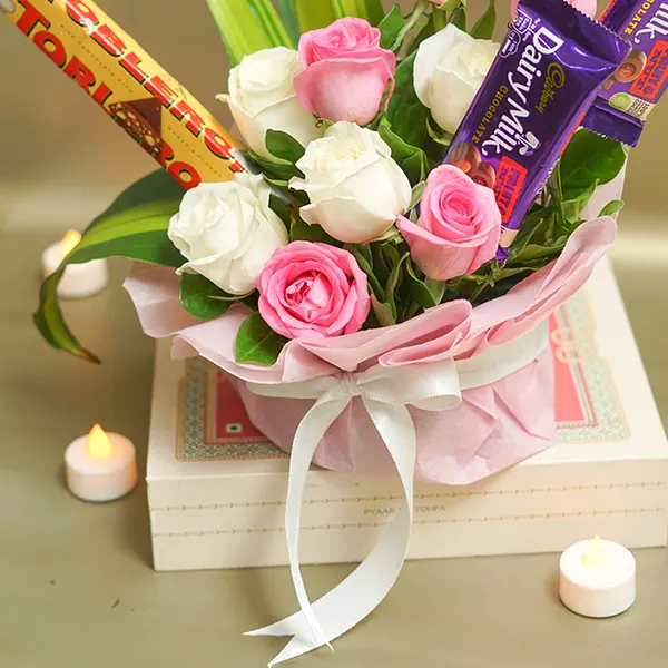 Toblerone Rose Thali Vase