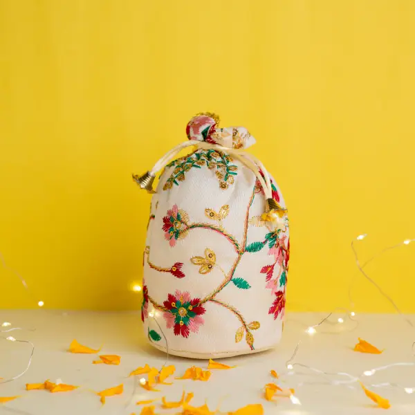 Grey Karwa Chauth Dryfruit Box