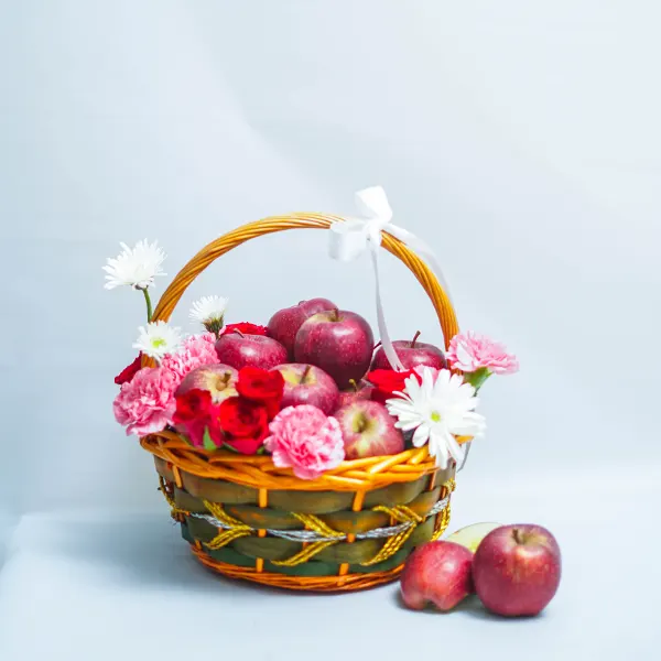 Carnation Apple Basket