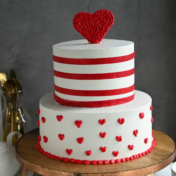 Heart Love Tier Cake