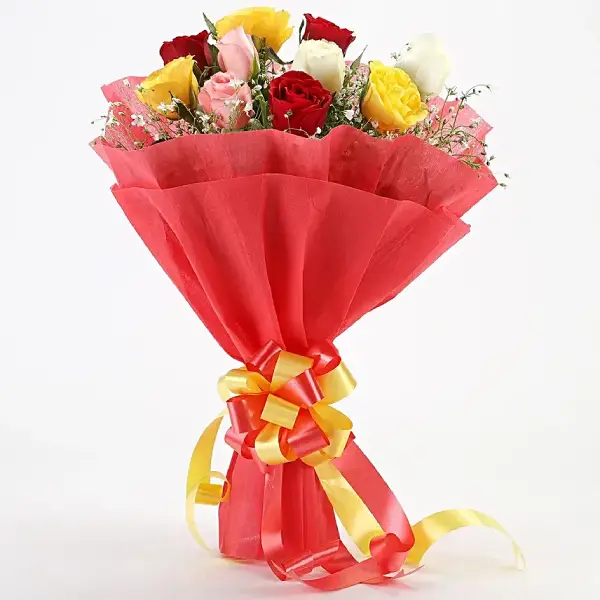 Mixed Roses Bunch