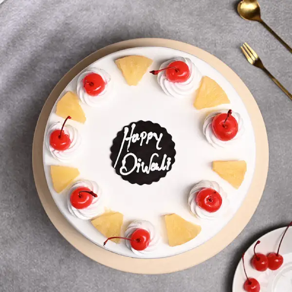 Happy Diwali Pineapple Cake