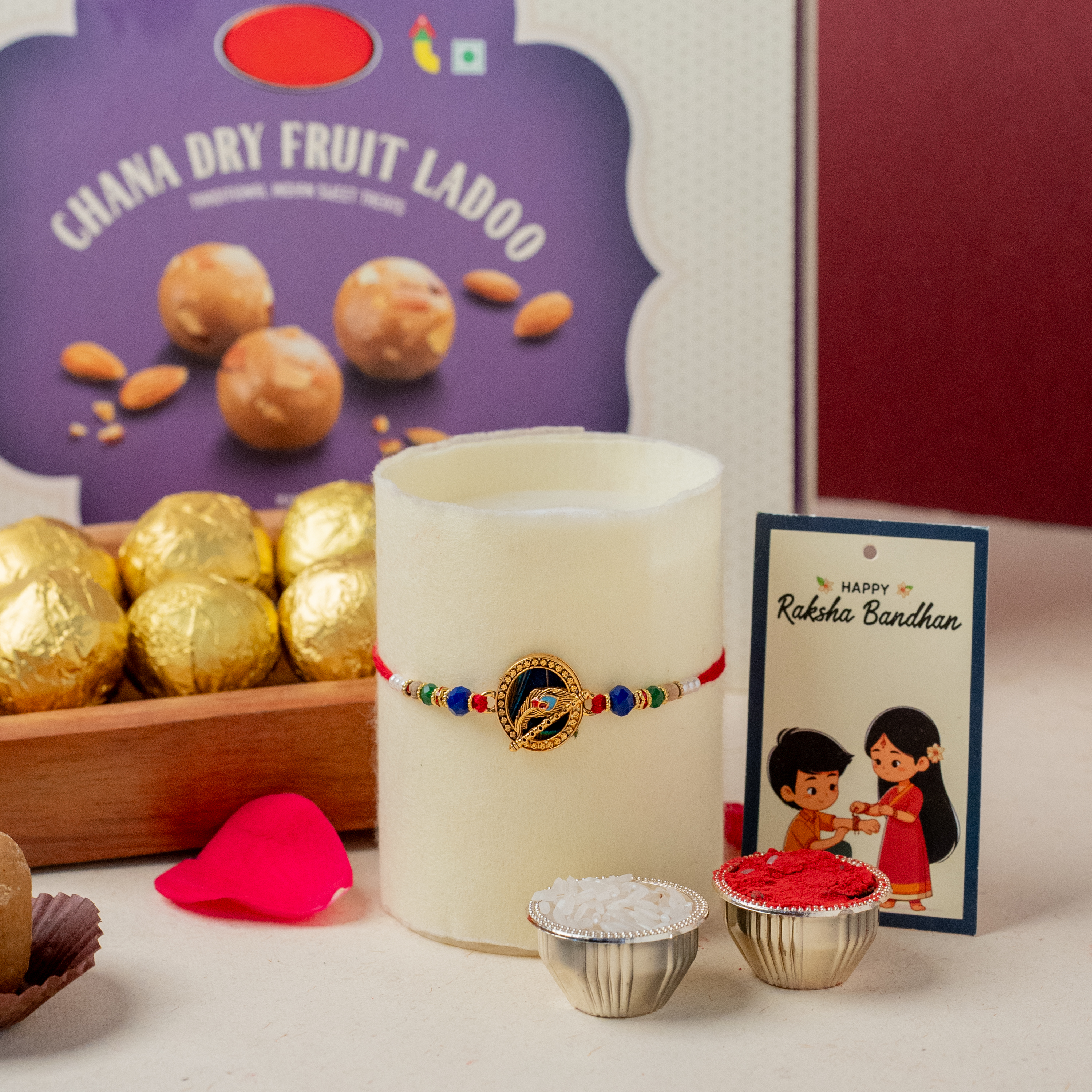 Krishna Rakhi With Laddoo