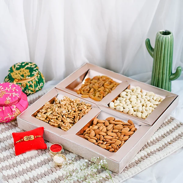 "BRO" Rakhi with Dry Fruit Box