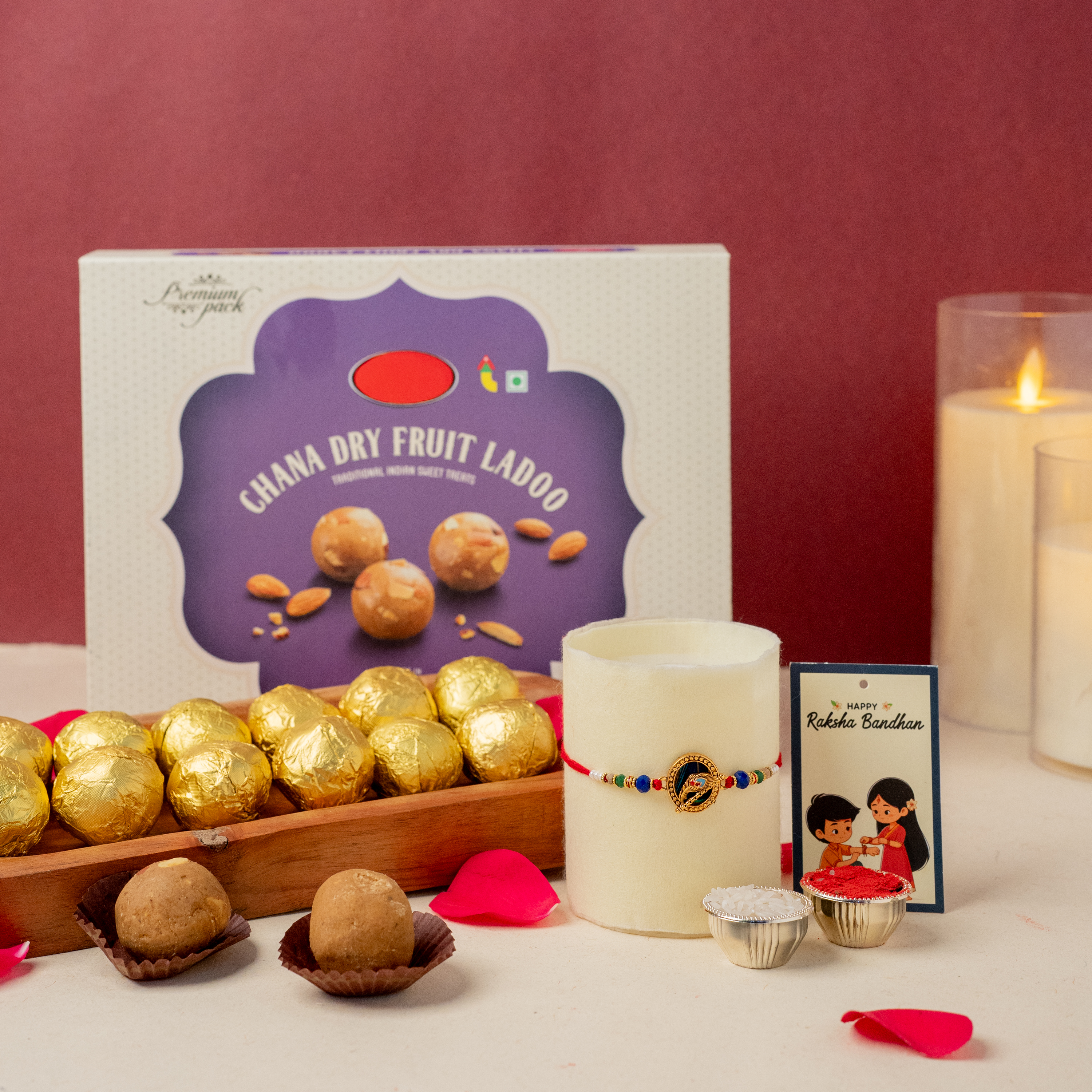 Krishna Rakhi With Laddoo