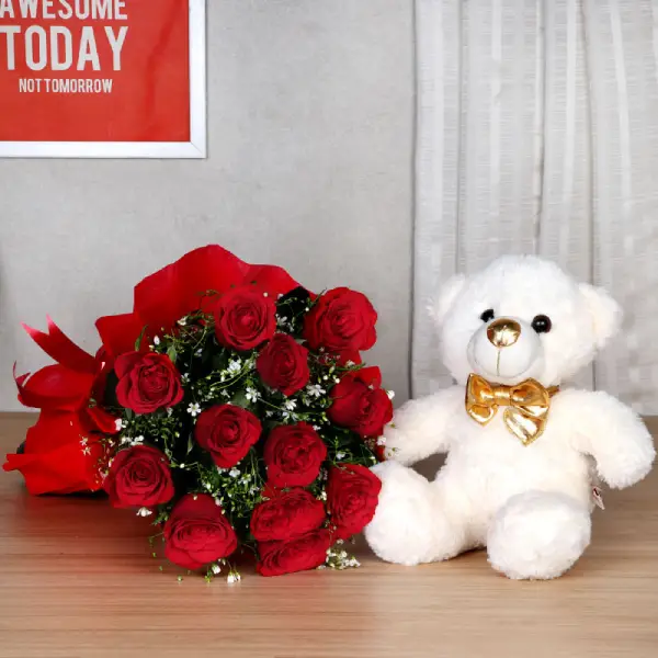 Love Posy + Teddy Bear