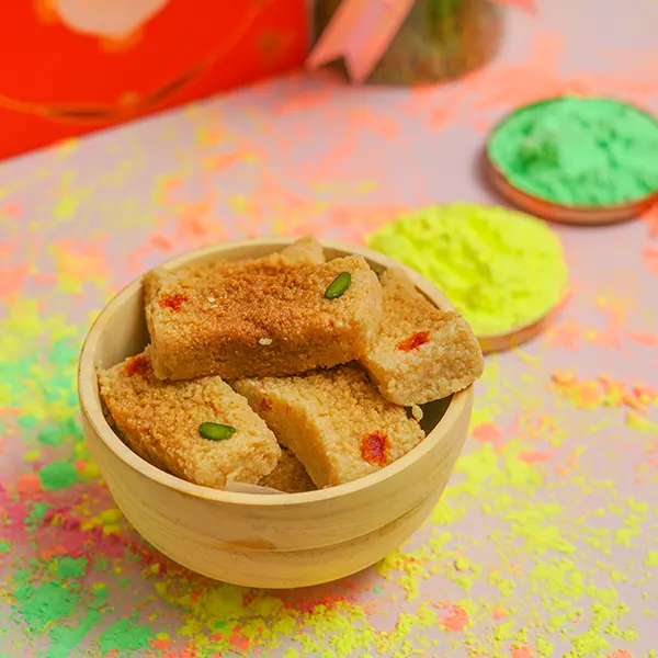 Holi Classic Mithai & Roses Combo Holi Classic Mithai & Roses Combo
