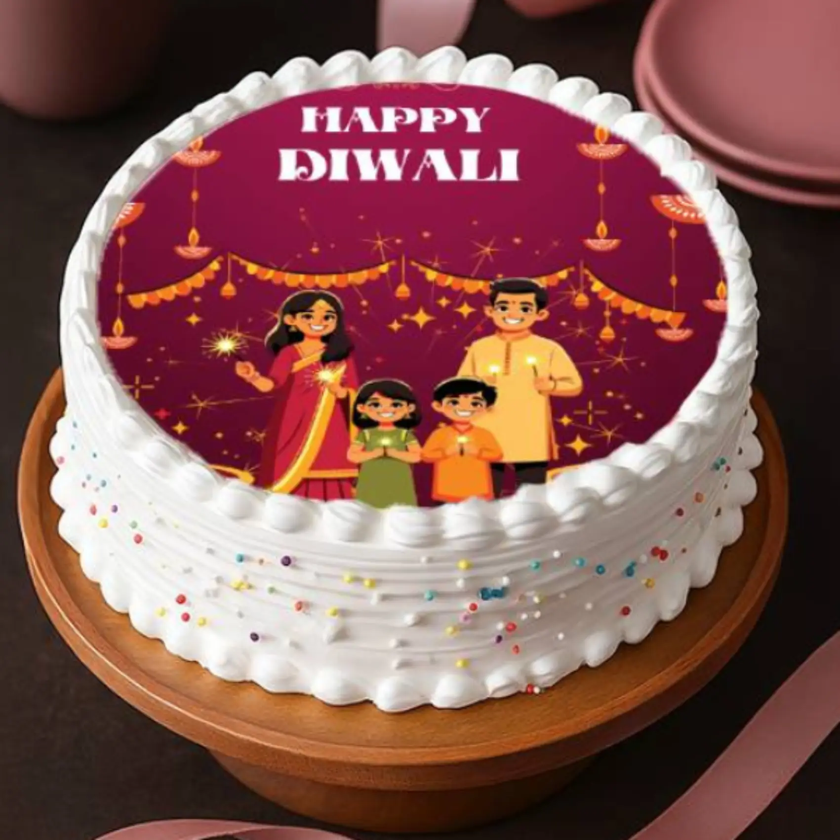 Diwali Theme Cake