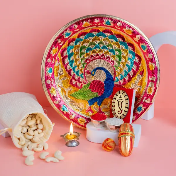Peacock Thali Joy With Cashew