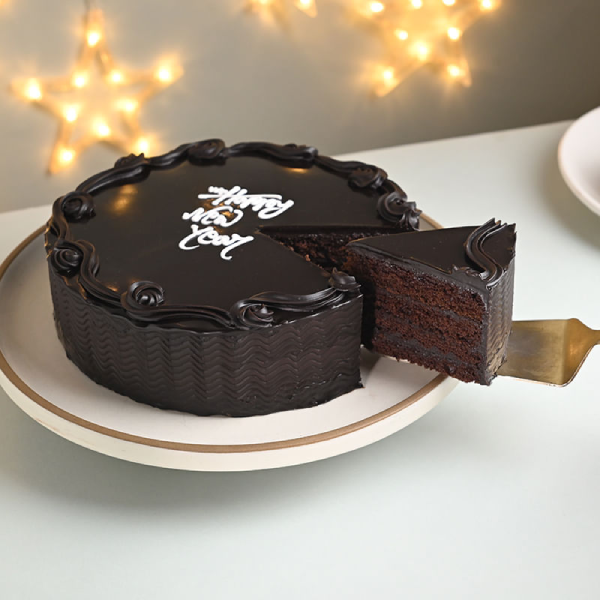 New Year Chocolate Cake
