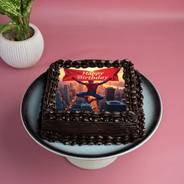 Flying Spiderman Cake